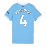 Fotballdrakt Dame Manchester City Tijjani Reijnders #4 Hjemmedrakt 2025-26 Kortermet Fotballdrakt Dame Manchester City Tijjani Reijnders #4 Hjemmedrakt 2025-26 Kortermet